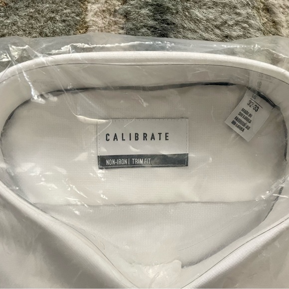 Calibrate Men’s White Dress Shirt by Nordstrom - Neck 16. BNWT - (packaged) - Picture 3 of 6